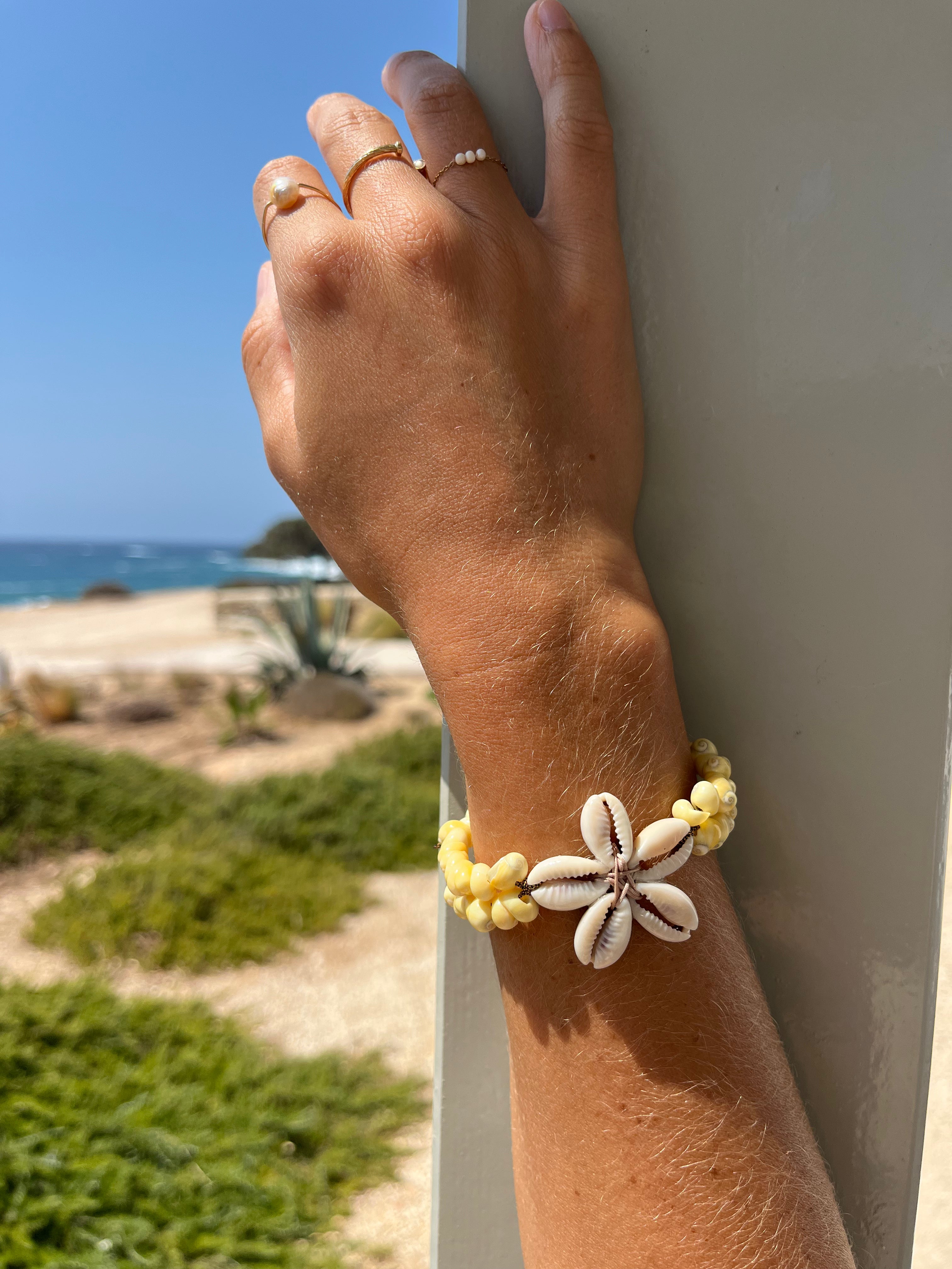 Bracelet Fleur de coquillages