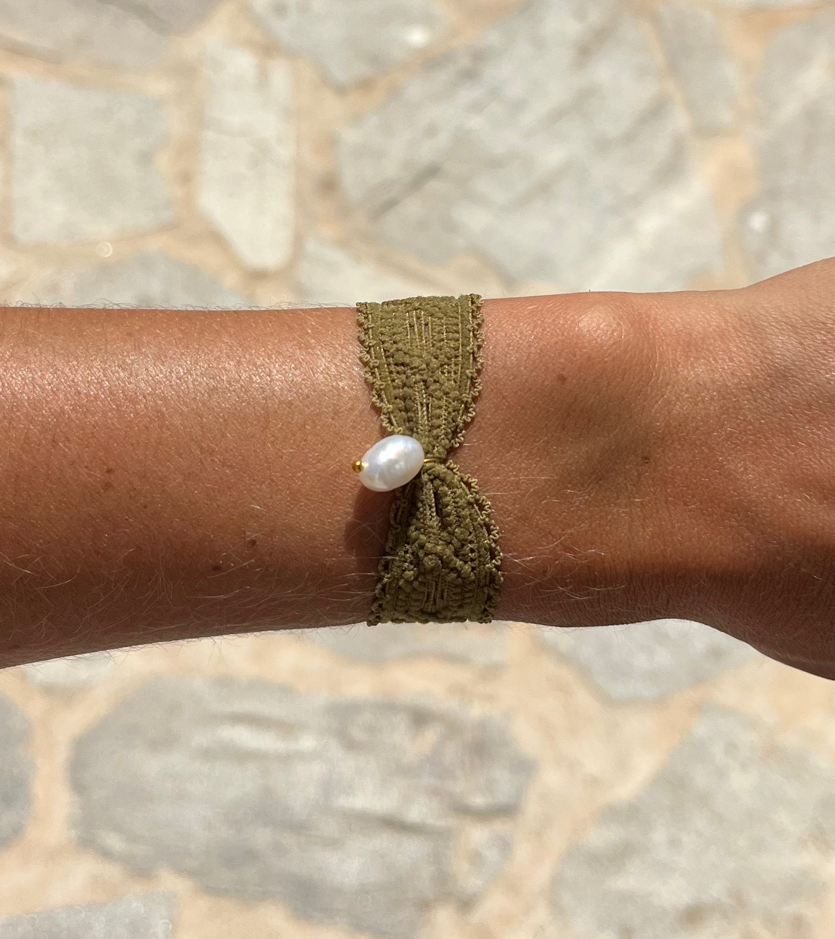 Bracelet Dentelle et Perle