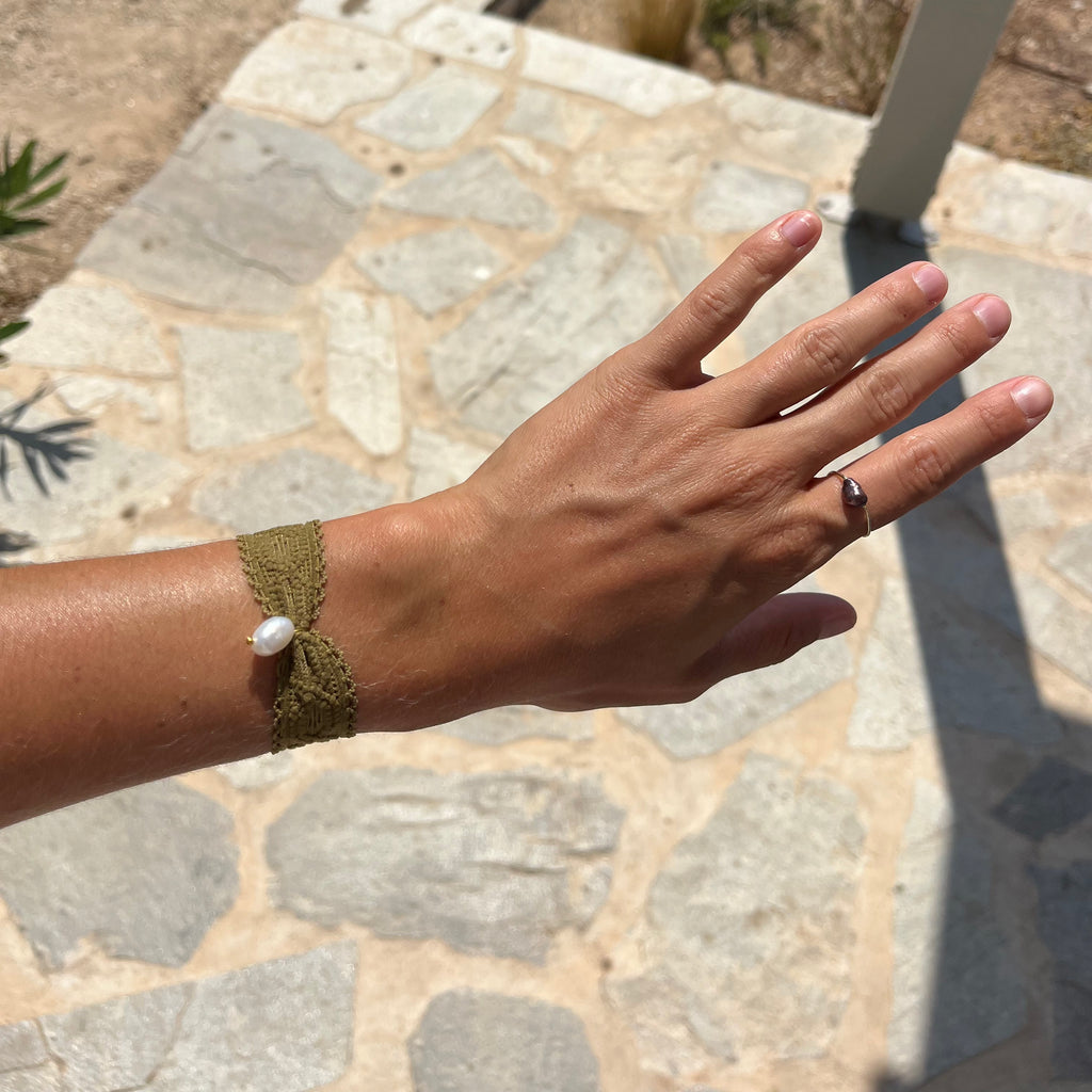 Bracelet Dentelle et Perle