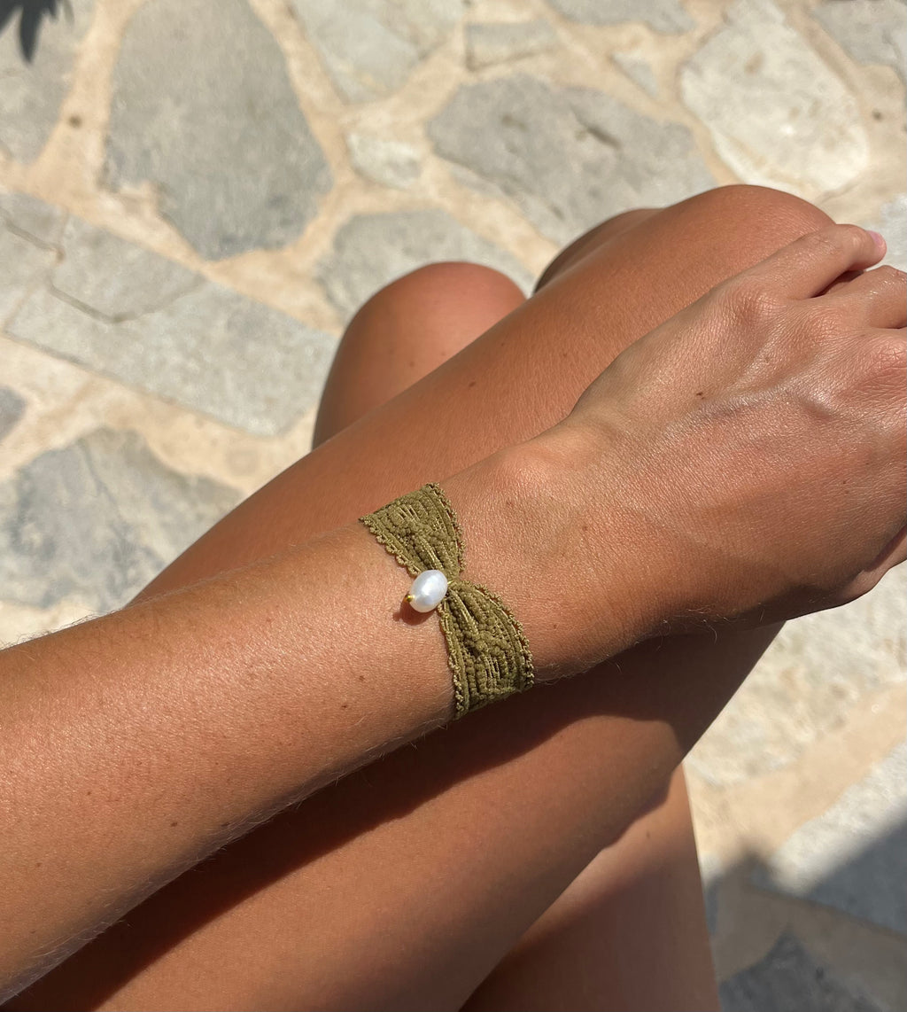 Bracelet Dentelle et Perle