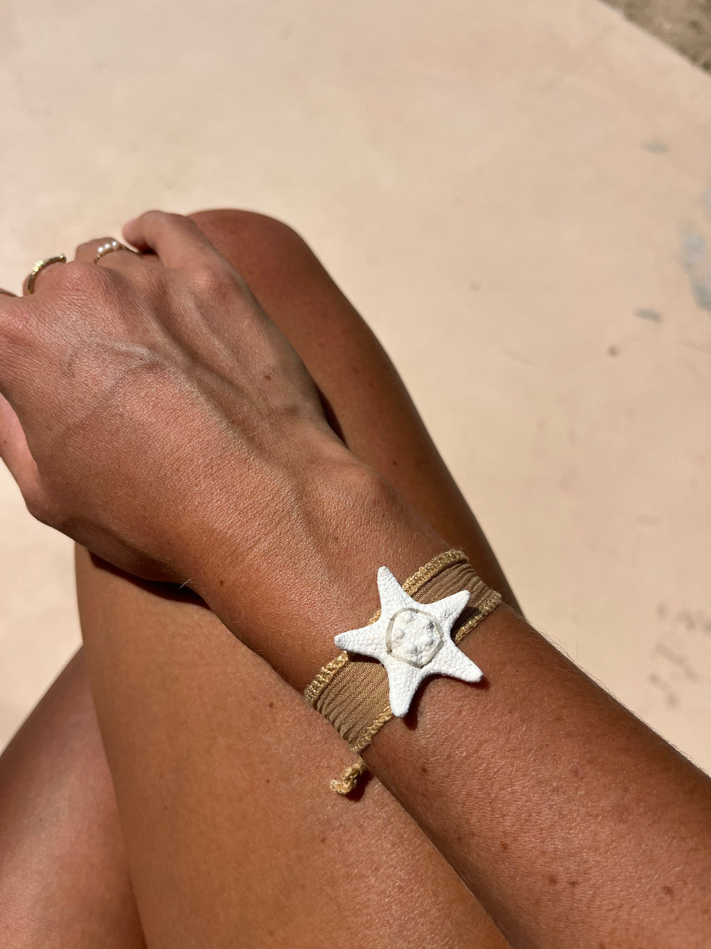 Bracelet Soie et Étoile de mer