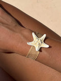 Bracelet Soie et Étoile de mer