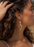 Boucle d'oreille Solitaire Nacre et Coquillage